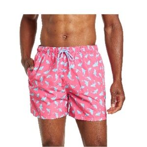 NWOT Happy Hour shark swim trunks